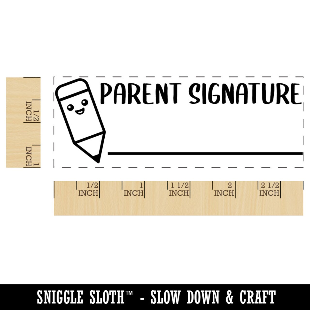 Parent Signature Teacher Student School Self-Inking Rubber Stamp Ink Stamper